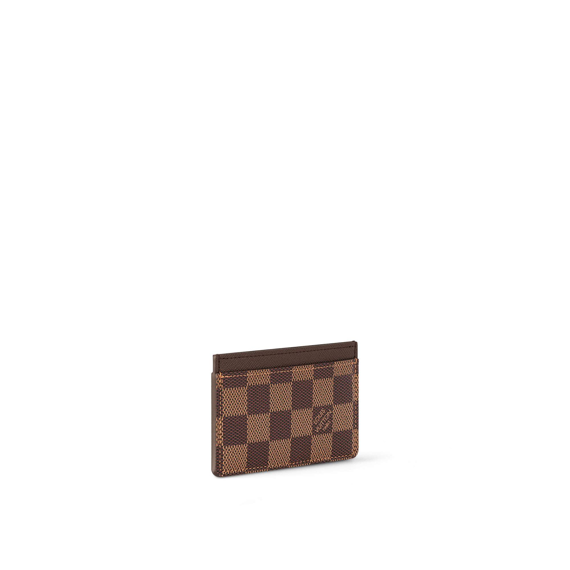 Porta-cartão Simples Damier Ébène - Carteiras | LOUIS VUITTON ®
